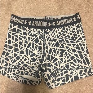 Under Armour Black and White Athletic Shorts